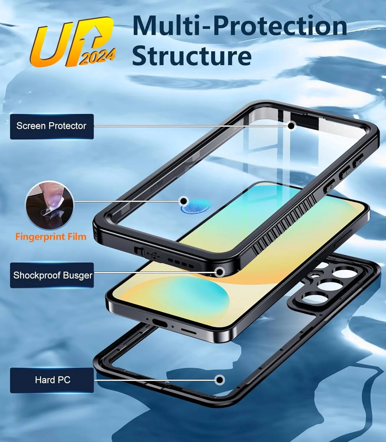 Samsung Galaxy S24 FE Full Body Waterproof Shockproof Lifeproof Case - Multi Protection