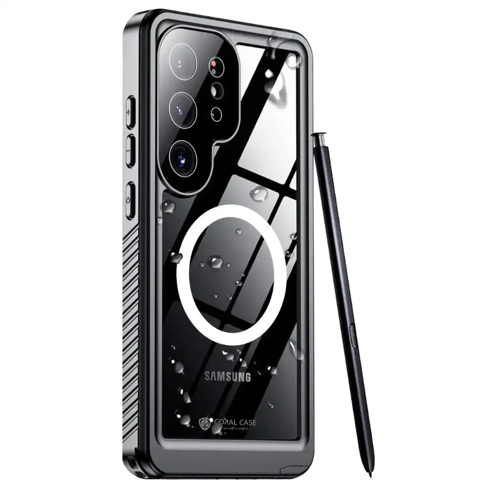 Galaxy S25 ultra waterproof case coral case font image