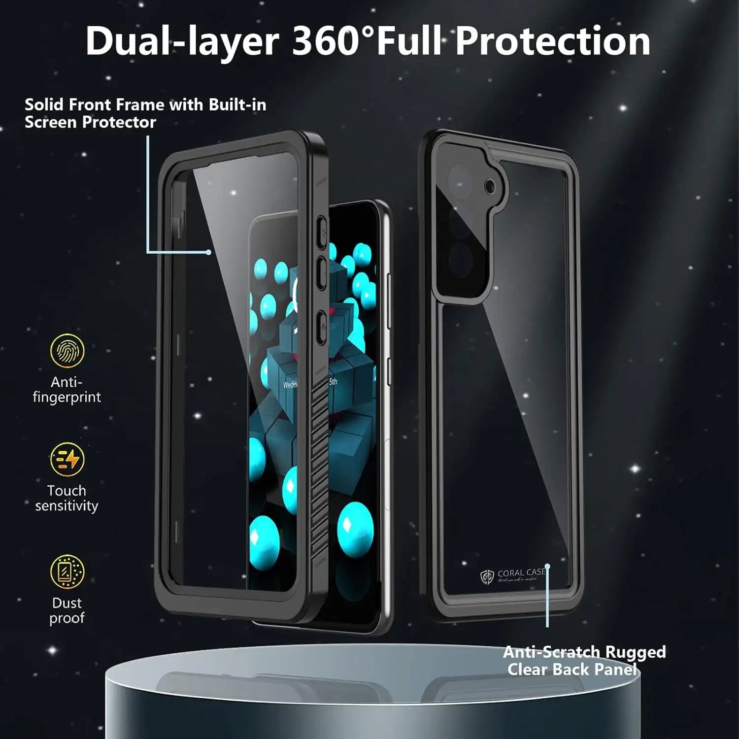 Samsung Galaxy S21 FE Full Body Waterproof Shockproof Lifeproof Case 360 Degree Protection