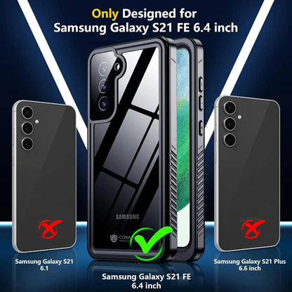 Samsung Galaxy S21 FE Full Body Waterproof Shockproof Lifeproof Case All In One View