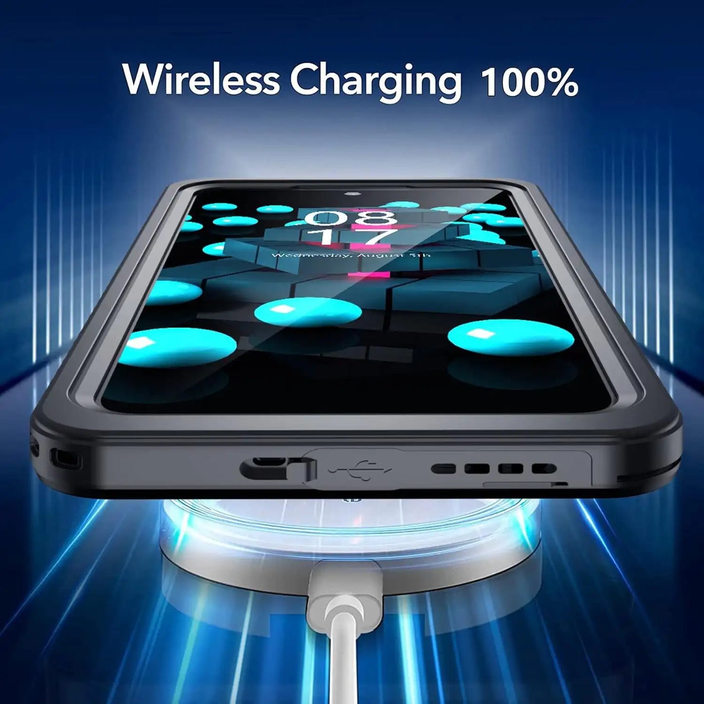 Samsung Galaxy S21 FE Full Body Waterproof Shockproof Lifeproof Case Wireless Charging