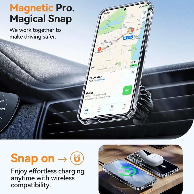 Samsung S25 Plus Case Clear, [Compatible with Magsafe]