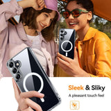 Samsung S25 Plus Case Clear, [Compatible with Magsafe] Shockproof