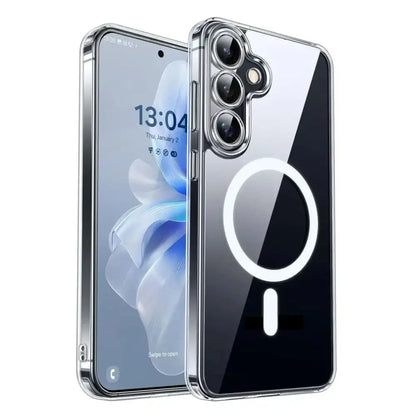 Samsung S25 Plus Case Clear, [Compatible with Magsafe][Military-Grade Protection] Shockproof