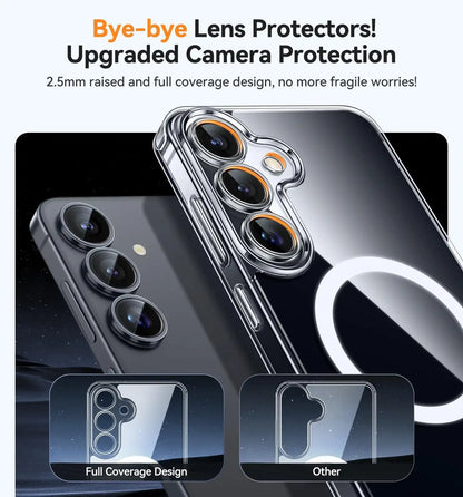 Samsung S25 Plus Case Clear, [Compatible with Magsafe][Military-Grade