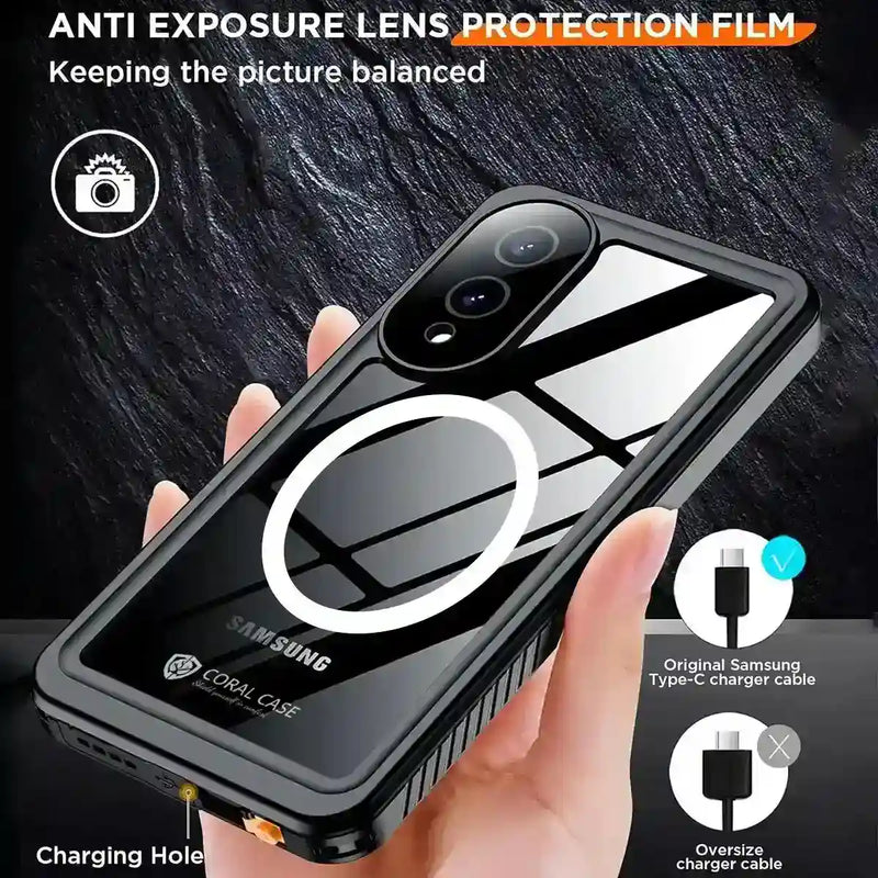 Galaxy S25 edge waterproof magsafe case rugged & shockproof