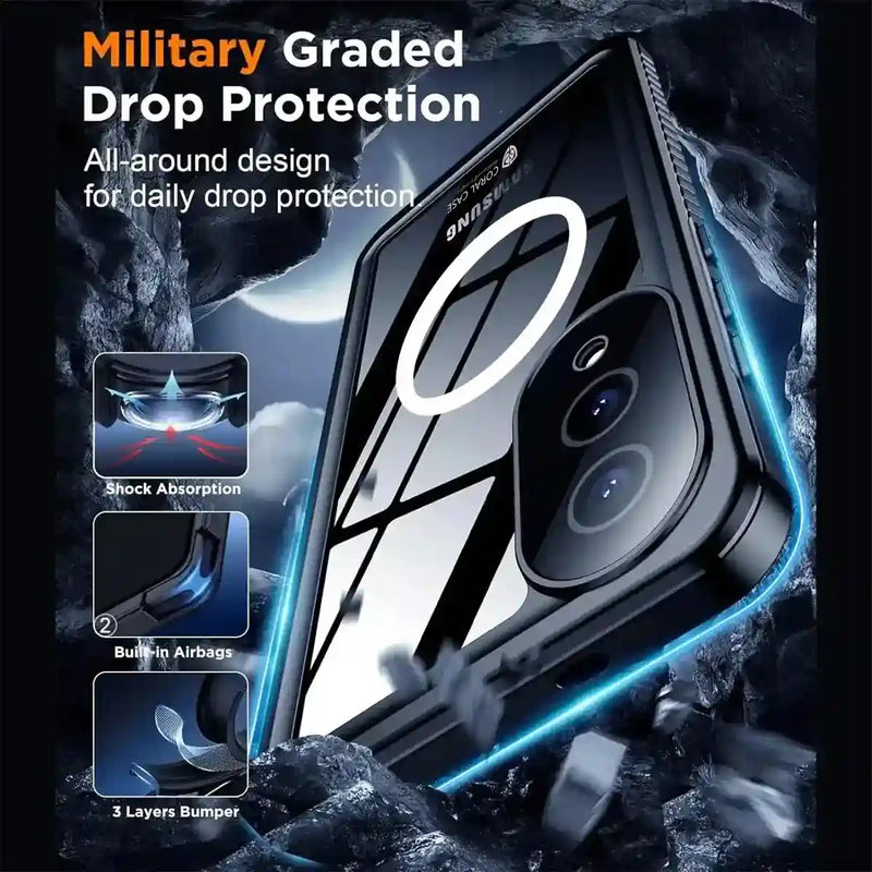 Galaxy S25 edge waterproof magsafe case & shockproof.