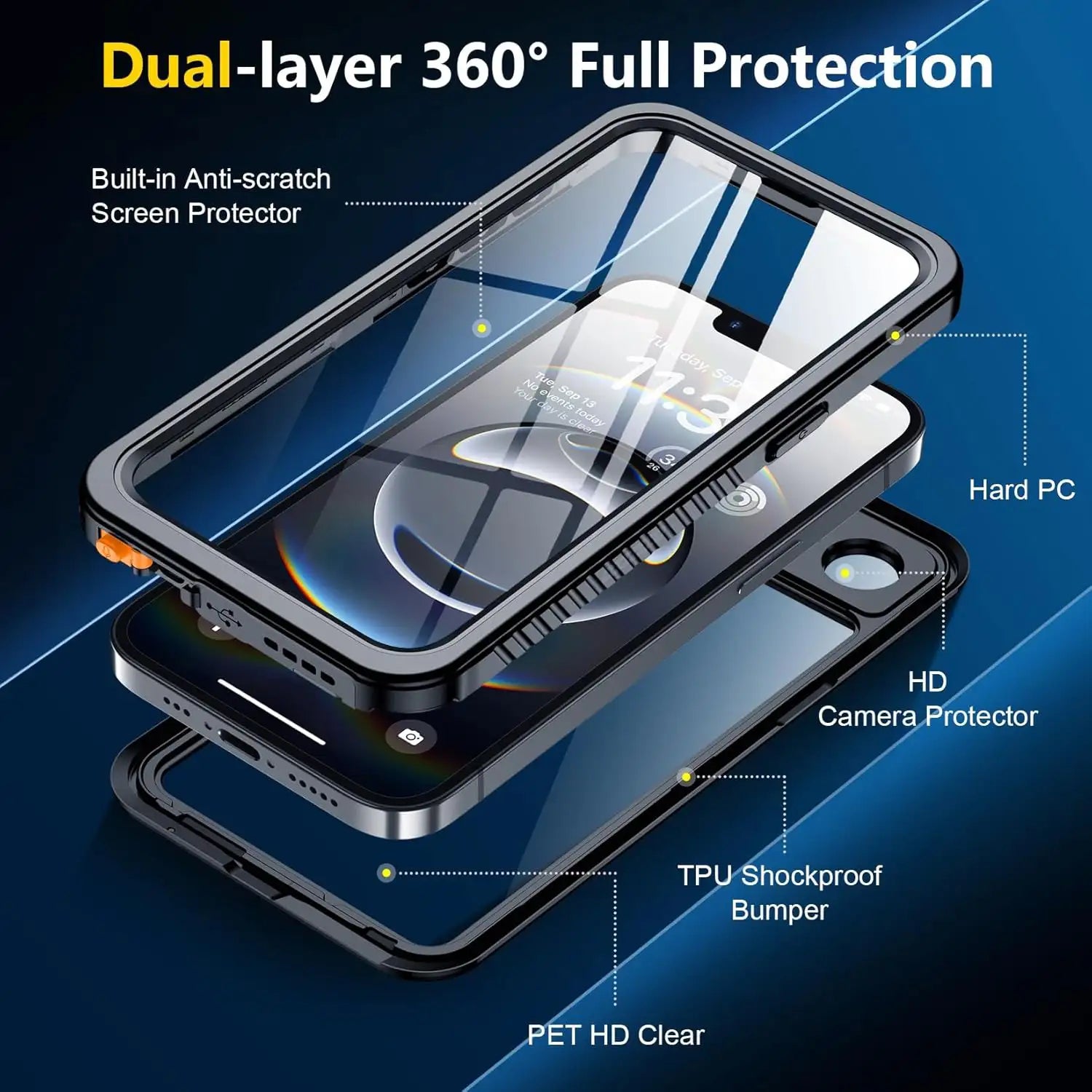 iPhone 16e lifeproof full-body waterproof case Duel layer