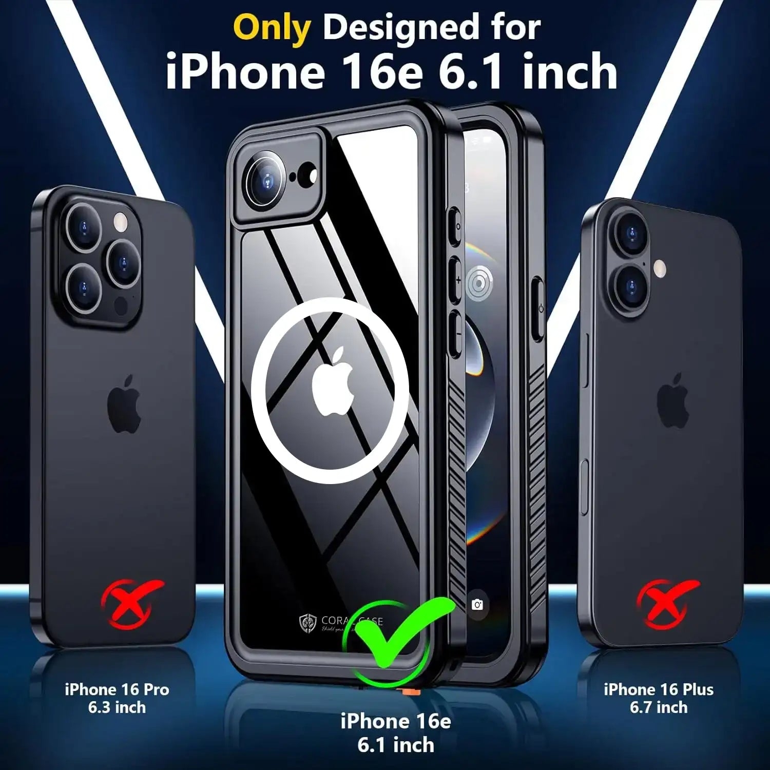 iPhone 16e lifeproof full-body waterproof case just 16e