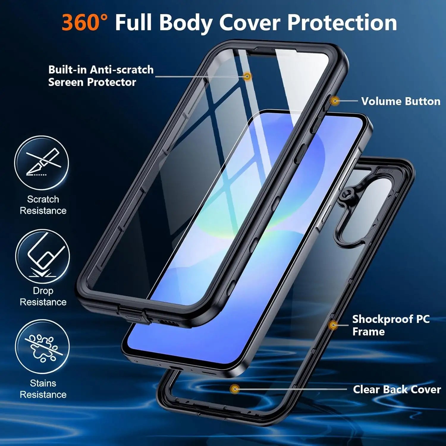 Samsung Galaxy A56 5G Waterproof Shockproof Lifeproof Full Body Case 360 Degree Protection