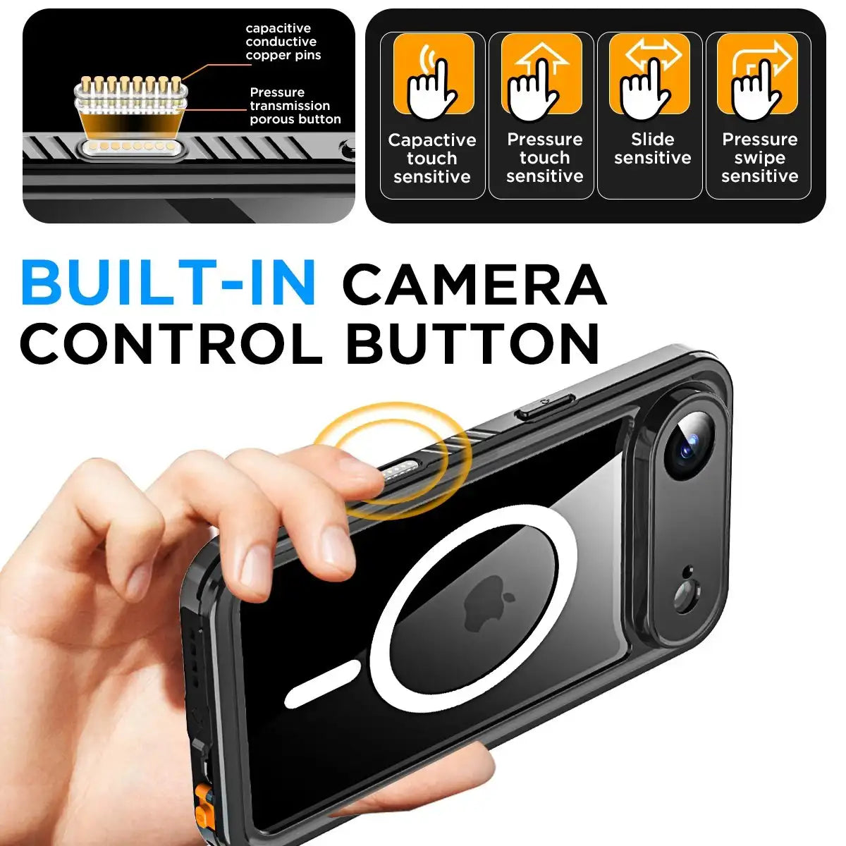 iPhone 17 Air Lifeproof Full Body Waterproof Case + MagSafe Camera Button