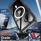 iPhone 17 Waterproof Shockproof Case Coral Case