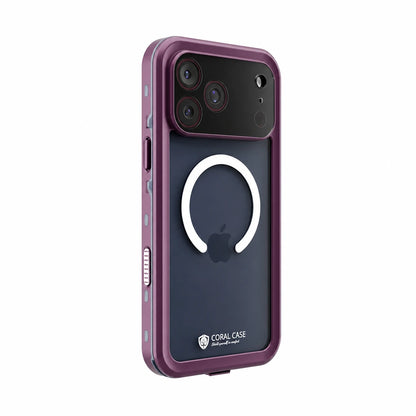 iPhone 17 Pro | Full Body Waterproof Burgundy Case