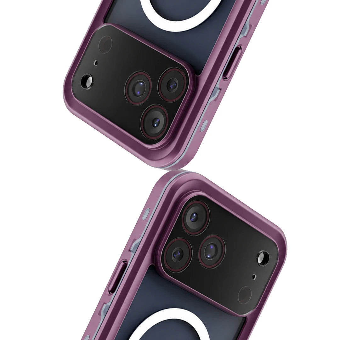 iPhone 17 Pro Max | Full Body Waterproof Burgundy Case