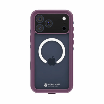 iPhone 17 Pro Max | Full Body Waterproof Burgundy Case