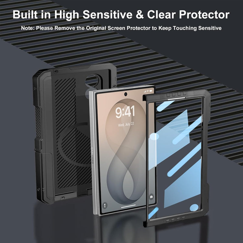 Galaxy Z Fold8 | Full Body Hard Shockproof Heavy Duty Military Grade Metal Case Armor Cover