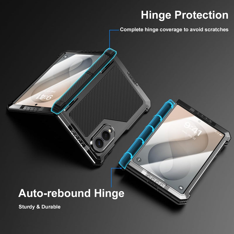 Galaxy Z Fold8 | Full Body Hard Shockproof Heavy Duty Military Grade Metal Case Armor Cover