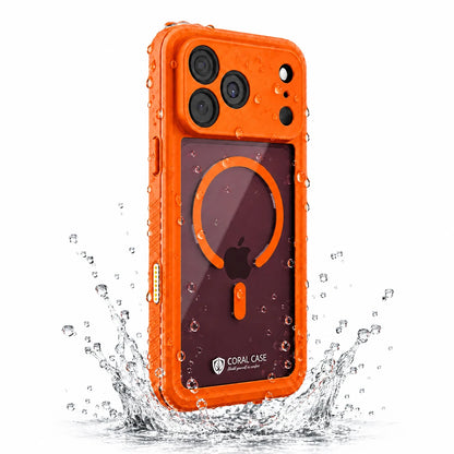 iPhone 18 Pro Max | Full Body Waterproof Orange Case