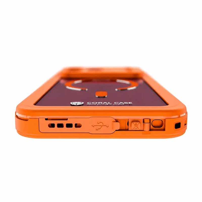 iPhone 18 Pro Max | Full Body Waterproof Orange Case